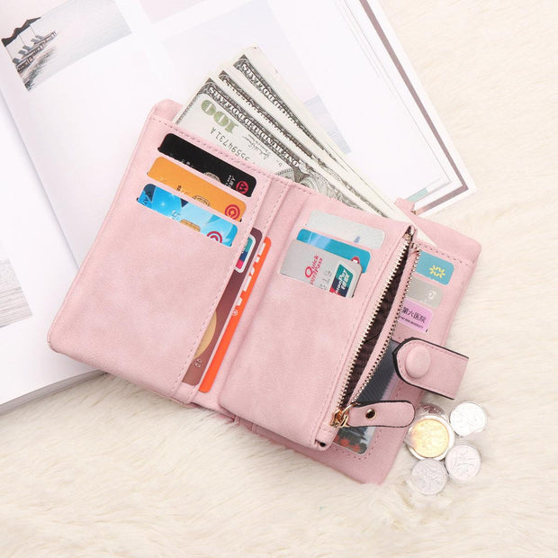 Tri-fold Multi-card Lady Wallet