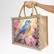 Large Capacity Bird Painting Tote Dot Diamond Art Painting Handbag