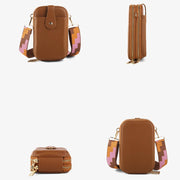 Double Compartment Crossbody Bag For Women Accordion Phone Bag