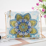 DIY Floral Skull Butterfly Diamond Art Painting Purse Tassel Crossbody Bag
