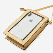 Lightweight Elegant Crossbody Phone Bag with Touchscreen Window