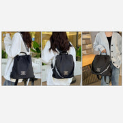3-Way-Use Anti-theft Backpack Shoulder Bag for Women Maillard Brown Travel Bag