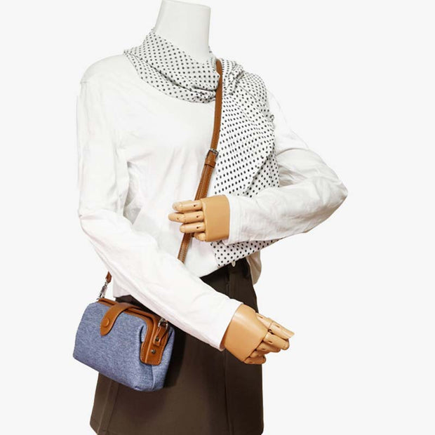Horizontal Crossbody Bag Buckle Closure Elegant Leather Purse For Women
