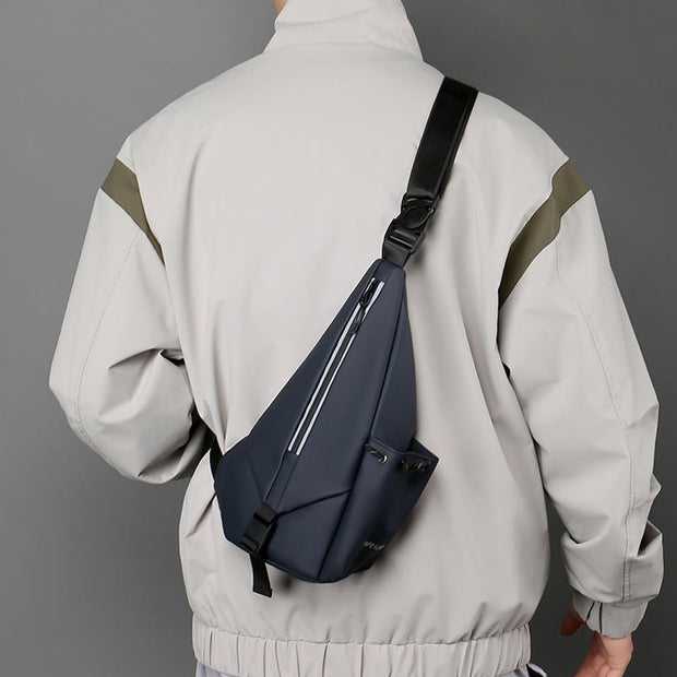 Waterproof Reflective Sling Bag Chest Bag for Men Travel Sport Purses