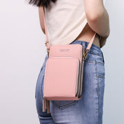 Multi-Compartment Phone Purse With Clear Window