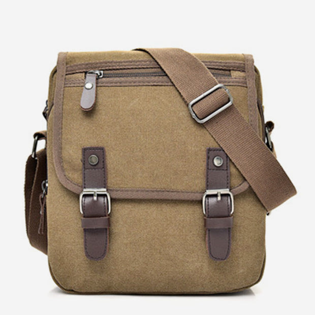 Messenger Bag For Men Retro Canvas Business Crossbody Shoulder Bag