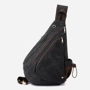 Multifunctional Cycling Purse For Men Large Capacity Canvas Sling Bag