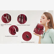 Retro Phone Bag Mini Leather Crossbody Bag Wallet Purses for Women