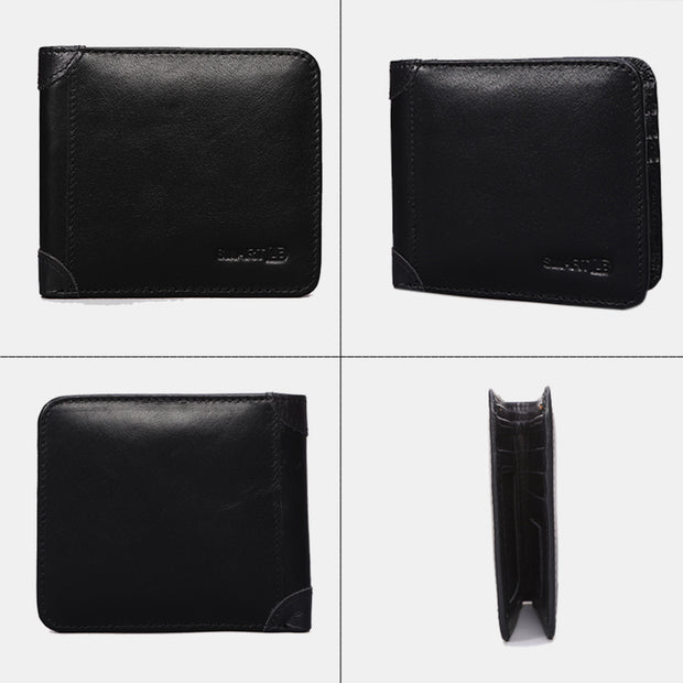 Smart Wallet GPS Records Anti-lost Vintage Multi-functional Genuine Leather  Wallet Wallet