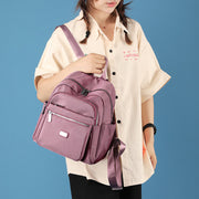 Women Casual Backpack Daypack Waterproof Lightweight Rucksack Multi-Pocket Travel Bag