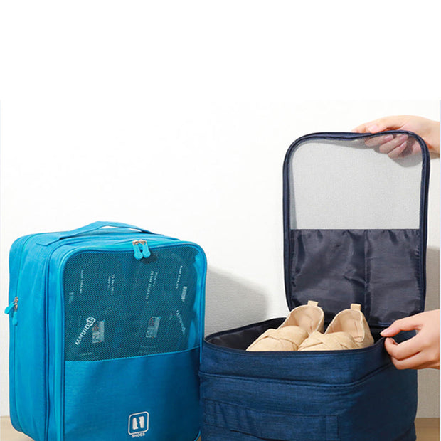 Storage Bag For Travel Oxford Shoe Pouch With Zipper Handle