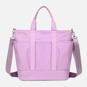 Tote Bag for Women Minimalist Waterproof Oxford Purple Crossbody Bag