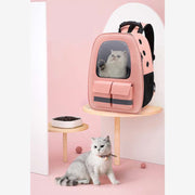 Pet Backpack Carrier for Cats Puppies Ventilated Cat Carrier with Pockets
