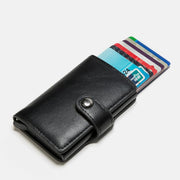 RFID Blocking Anti-Theft Wallet With Metal Card Case