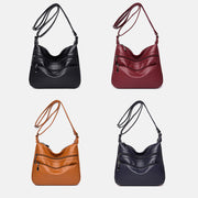 Double Compartment Soft Large Capacity Multi-Pocket Crossbody Bag