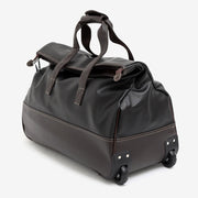 Women Men Portable Travel Bag Large Leather Duffle Bag