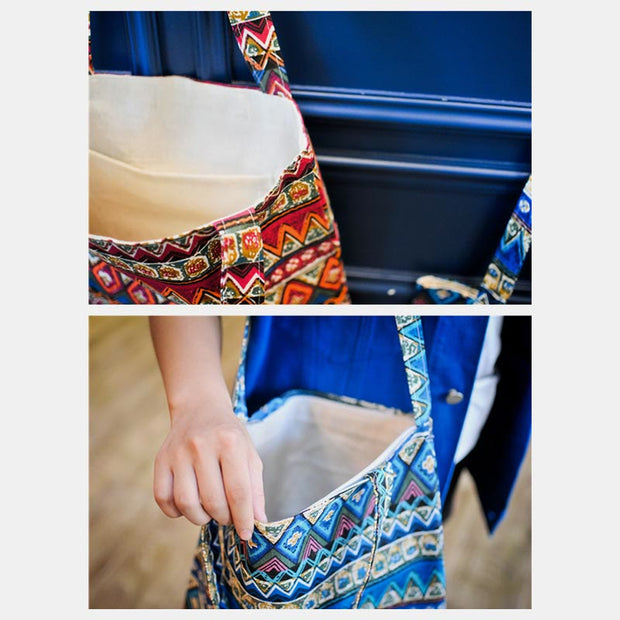 Tote Bag For Women Handmade Cotton Linen Custom Shoulder Bag