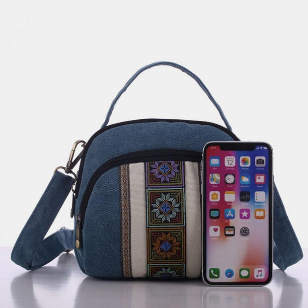 Folk-custom Multi-Pocket Crossbody Bag