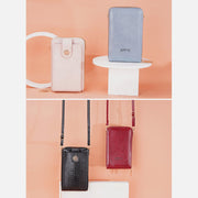 Solid Snakeskin Grain Phone Bag For Women Elegant Crossbody Wallet