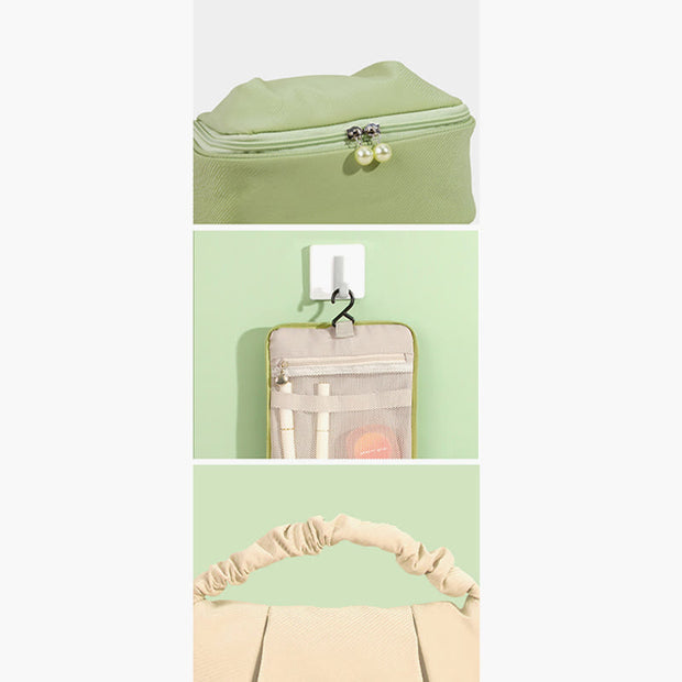 Portable Makeup Handbag For Women Large Travel Storage Bag