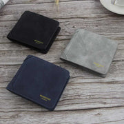 Leather Mens Bifold Wallet Slim Minimalist Front Pocket Wallet