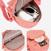 Lightweight Small Solid Color Crossbody Bag Multi-Pocket Cell Phone Purse
