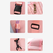 Racket Bag For Women Plaid Pattern Waterproof Polyester Crossbody Bag
