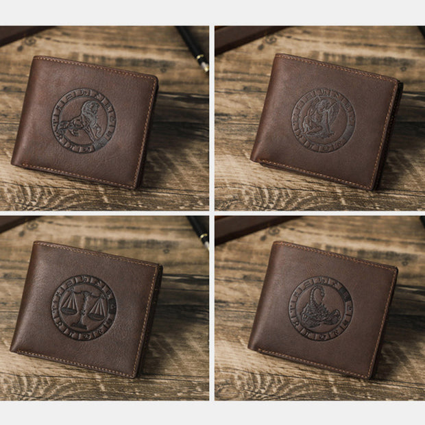 Unisex Minimalist Slim Wallet Genuine Leather Card Holder Front Pocket Wallet