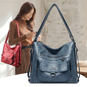 Multifunctional Lady Tote Convertible Backpack Shoulder Bag For Commuter