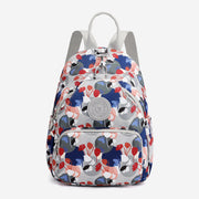 Backpack for Women Waterproof Nylon Printing Flower Travel Shoulder Bag