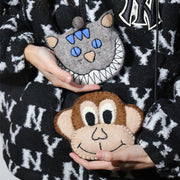 Wool Felt Coin Purse Cute Cartoon Furry Animal Shape Wallet