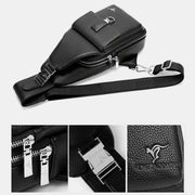 Lightweight One Strap Sling Backpack Shoulder Bag with USB Charger Port