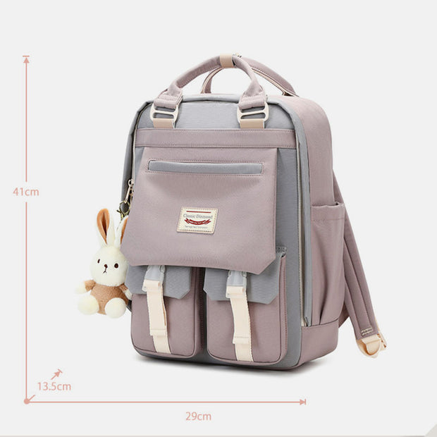 Cute Backpack for Women Teens 15.6 Inch Bookbag Lightweight Waterproof Laptop Bag