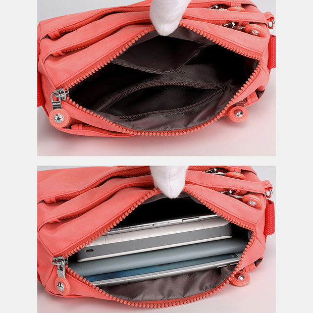 Lightweight Multi-Pocket Waterproof Crossbody Bag