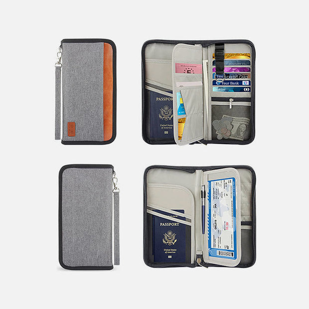 RFID Passport Ticket Holder For Travel Portable Waterproof Wallet