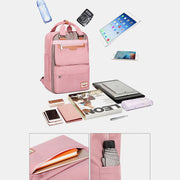 Multi-Pocket Color Block Fashion Patchwork Backpack
