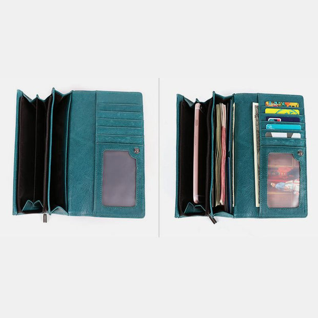 Genuine Leather RFID Vintage Wallet