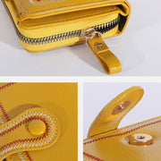 Cute Small Wallet For Girls Short Retro Zipper Card Holder