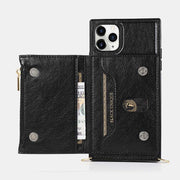 2-IN-1 Phone Case Wallet for iPhone/Samsung with Coin Purse Crossbody Strap