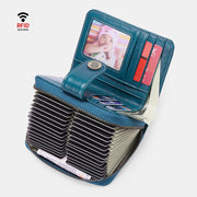 RFID Elegant Bifold Wallet Large Capacity Card Holder