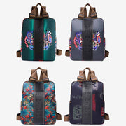 Stylish Printed Backpack Lightweight Durable Nylon Commuting Bag For Women