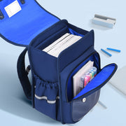 Limited Stock: Reflective Girls Boys School Backpack Waterproof Faux Leather Kids Bookbag