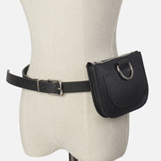 Mini Waist Bag For Women Snakeskin Grain Leather Belt Bag