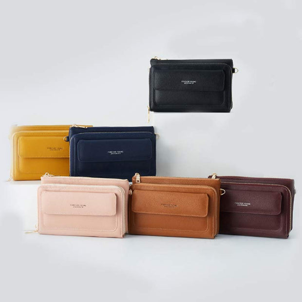 Women Small Crossbody Cell Phone Bag Wallet Clutch with Card Slot
