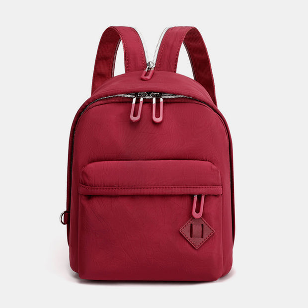 Small Crossbody Backpack Nylon Sling Bag Multipurpose Rucksack Daypack