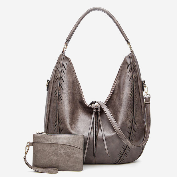 Large Capacity Multifunctional Vintage Elegant Tassel Tote Bag