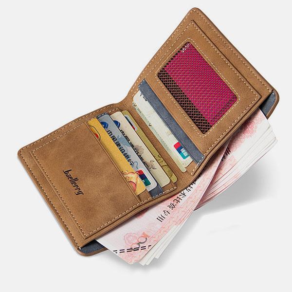 Large Capacity Vintage Frosted Wallet