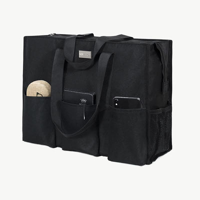Black Shoulder Tote For Women Travel Large Capacity Duffel Bag