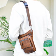 Durable Leg Bag For Men Business Multifunctional Gentle Crossbody Bag