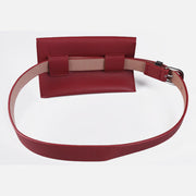 Stylish Waist Bag Vegan Leather Envelope Women Belt Bag